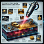 Laser cleaning for removing contaminants from gold surfaces